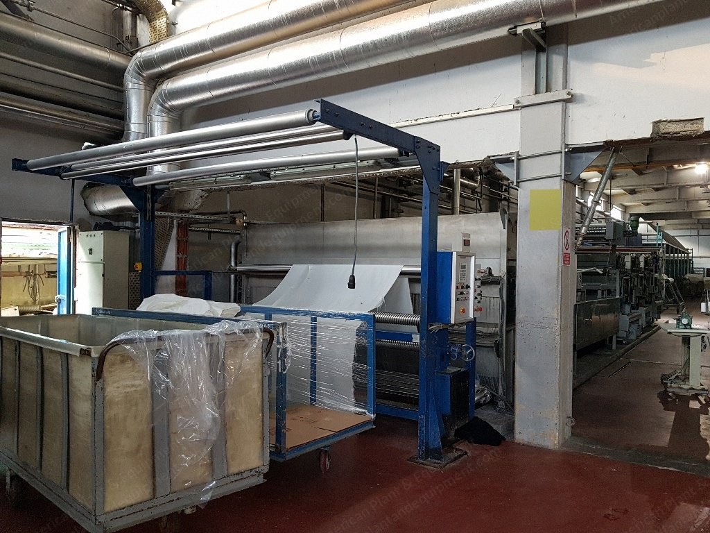 Brugman Continuous Washing Machine, 1995, Working Width 3200mm, 3 Washing Tanks, Gas Heated