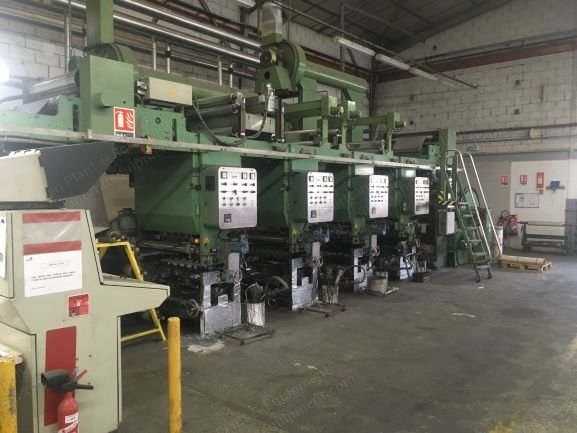 Holweg Rotogravure Printing Machine, 1978, 820mm, 4 Colors, Reel to Reel