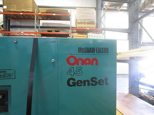 Onan, ODYJ-15R/19648D, 45 kW, 3 Phase, 60Hz, 1800 RPM Generator