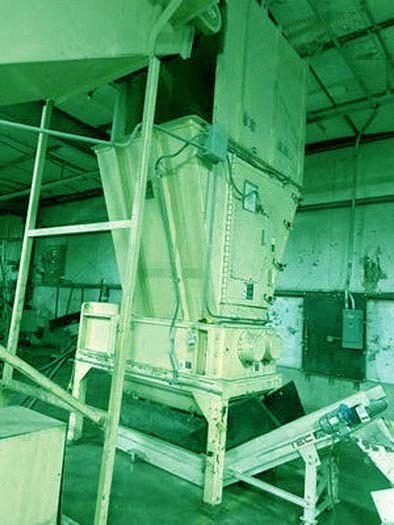 SSI, M85-H, Dual Shaft Shredder, 100 HP, 35x52 inch Cutting Chamber, Cleated Conveyor