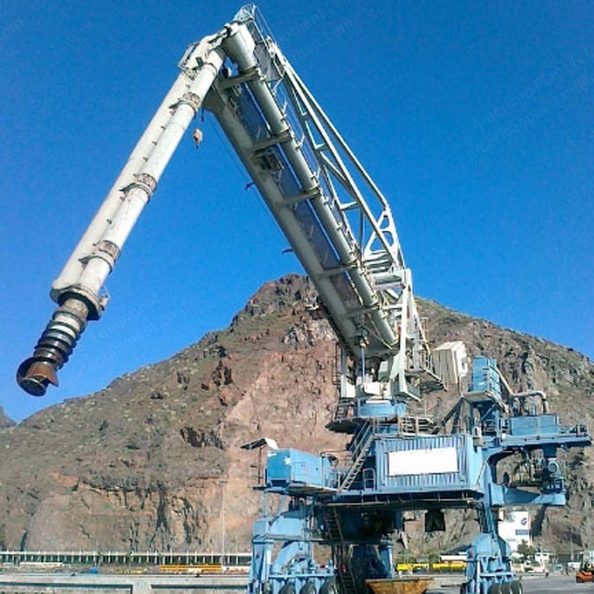 Siwertell, Rubber Tire Mounted Ship Unloader, 600 tph Cement, 500 tph Grain, 35000 DWT