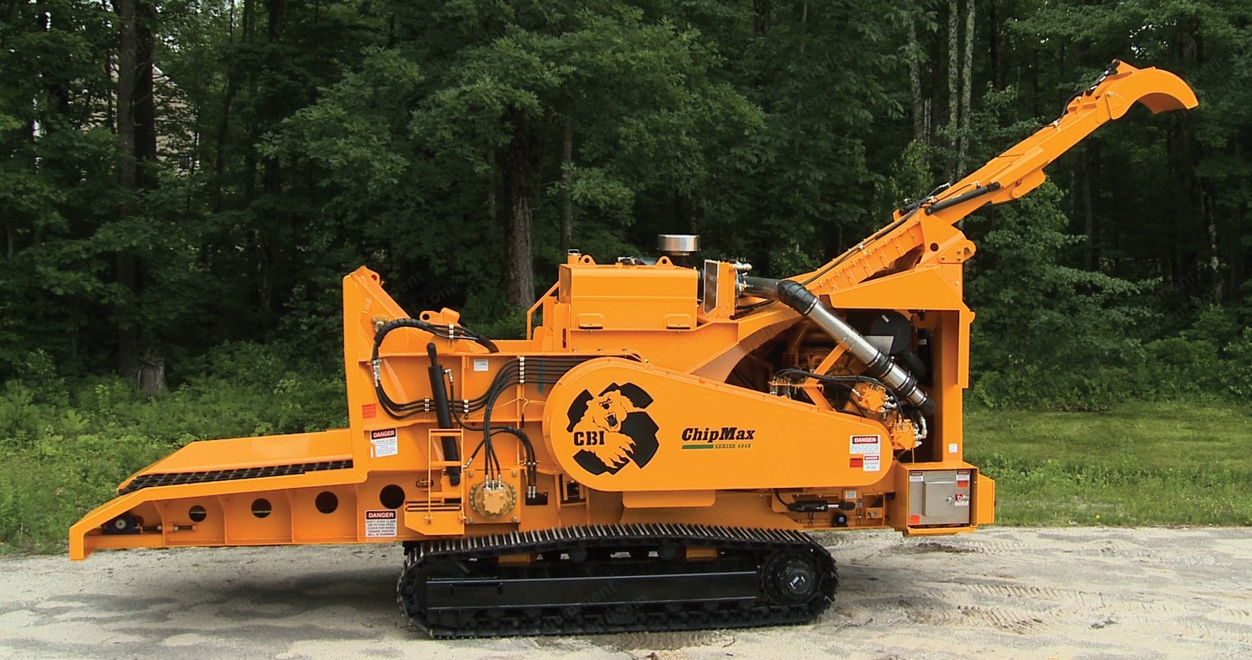 CBI, TBC 435T, Track Mounted Whole Tree Chipper, CAT C-18 765 HP Engine