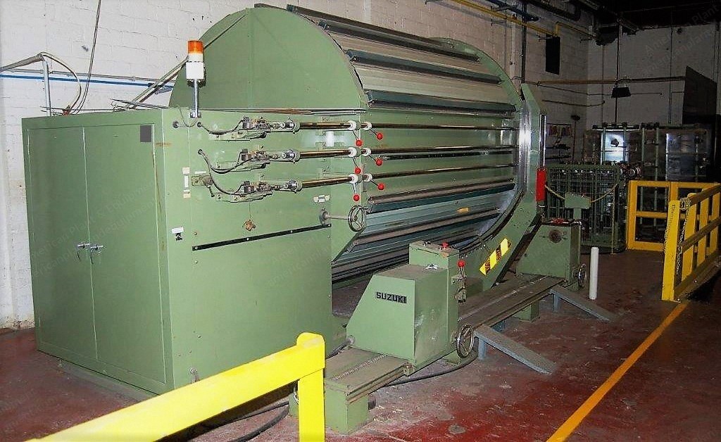Suzuki, NAS-7S, 1993, Sample Warping Machine, Working Width 2000mm, with Bobbin Creel, Beaming Unit