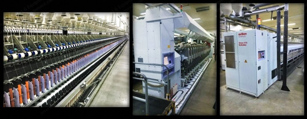 Zinser 351 Spinning Machines, Schlafhorst Autoconer 5 Winders, Zinser Rovemat 670 Roving Frames, 2010, Lot Sale