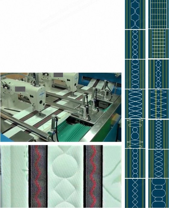 NovaStar, QL252, Q-52, New, Computerized Automatic Mattress Border Quilting Machine, 400x300mm Working Field, 9 Colors, 52 Needles
