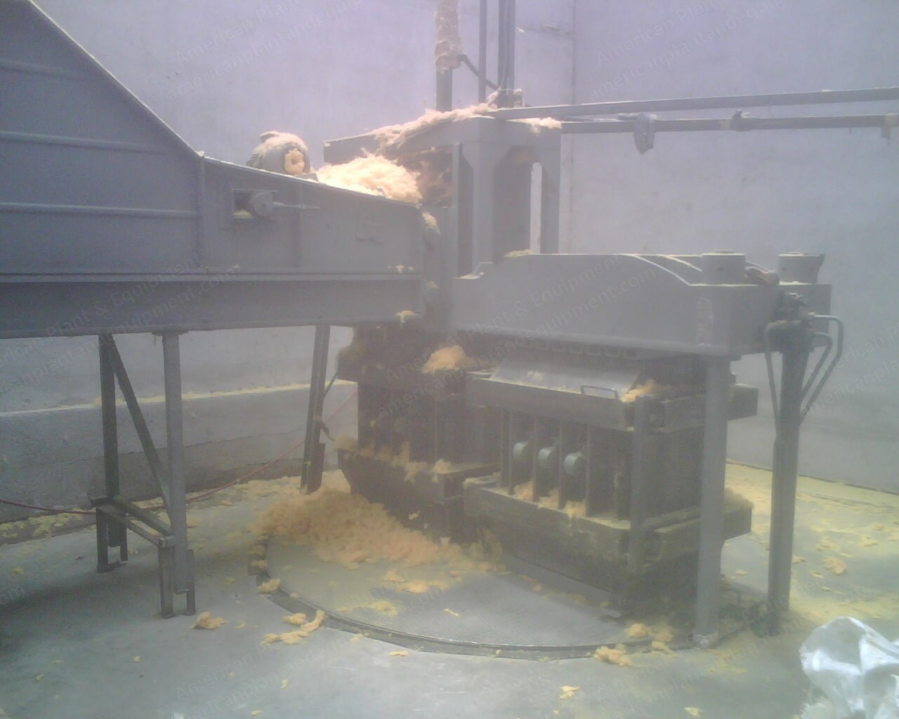 Laroche Rag Tearing Machine, 1000mm, 6 Drum, with 2 Rotary Cutters, 1 Automatic Baler