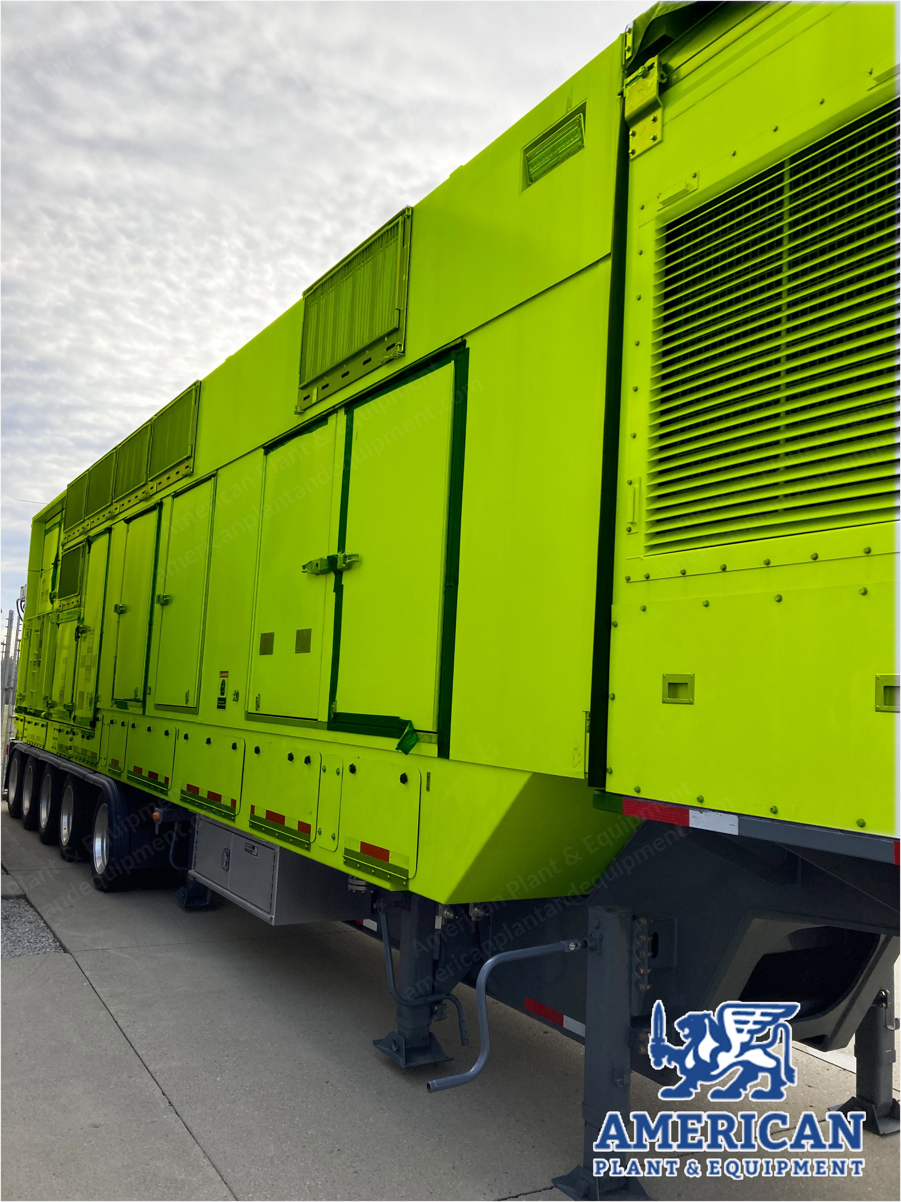 Siemens, SGT A05, Mobile Natural Gas Turbine, 6300 kVA, 4160V, 60 Hz