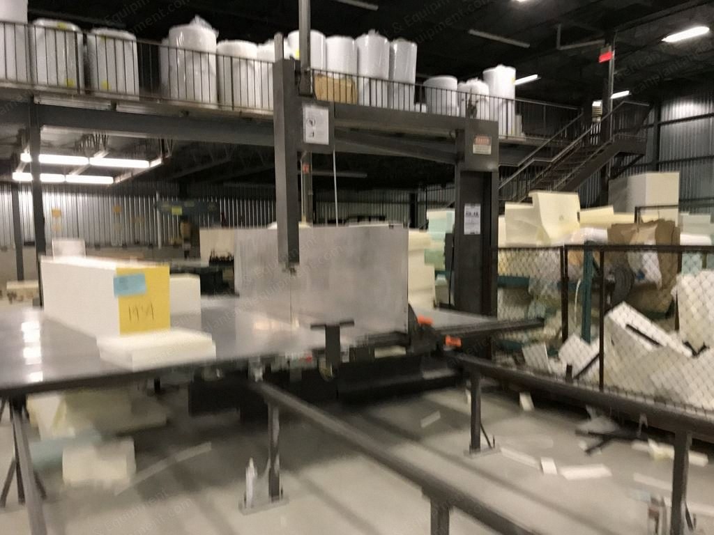 Edge Sweets, Atom, Gateway, Foam Fabrication Machinery Lot, Vertical Saws, Die Press, Slitter, CNC Wire Cutter
