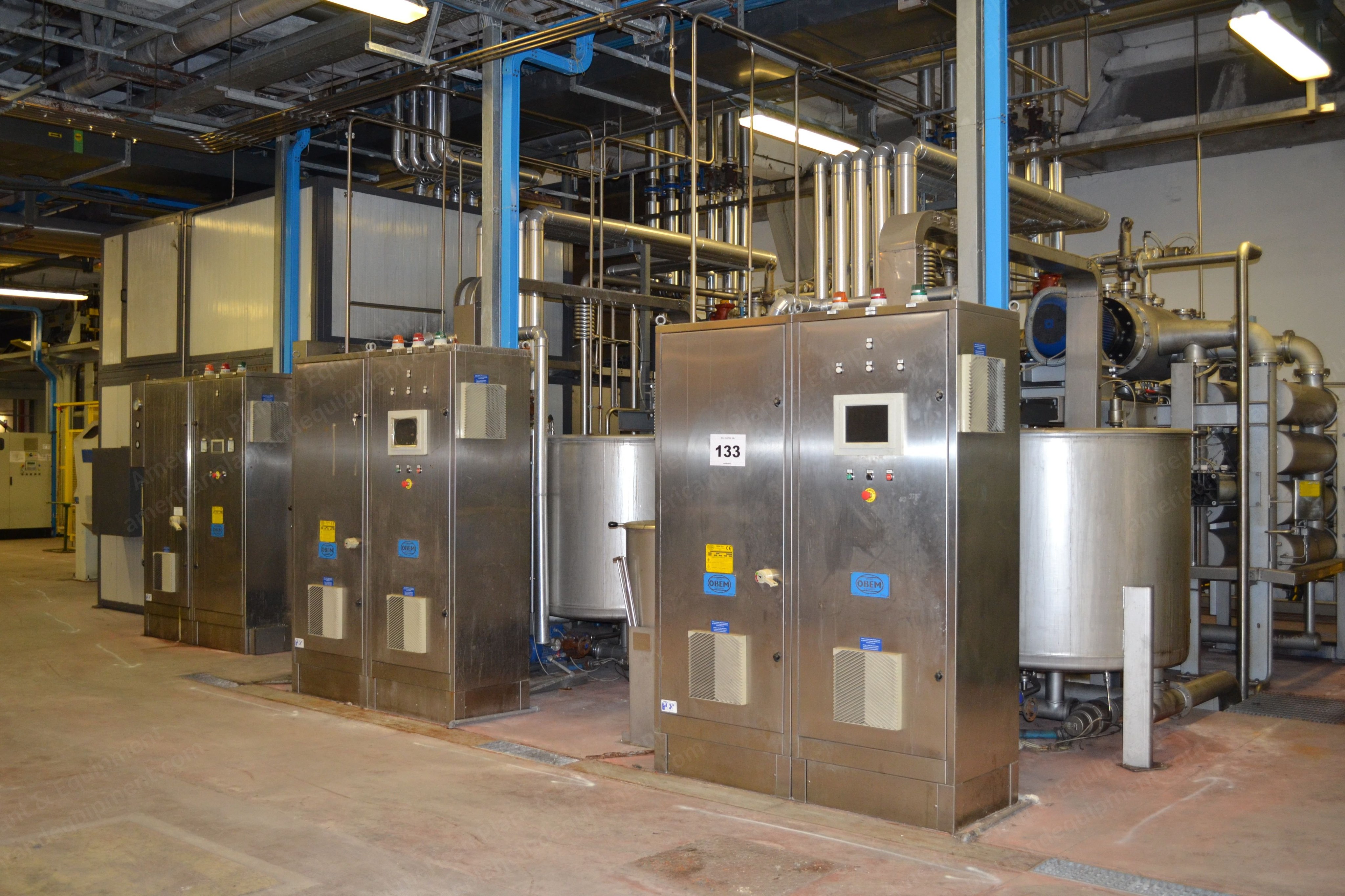 Obem, Horizontal Yarn Dyeing Machine, 2002, 2 Autoclaves, 162 Bobbins Capacity, with Hydro Extractor and Dryer