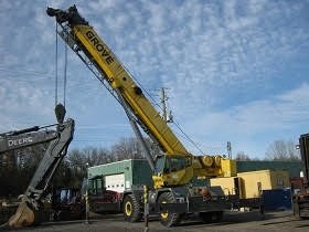 Grove, RT600E, 2004, 50 Tons Capacity, 105 Feet Boom, 29 to 51 Feet Jib, Two Winch