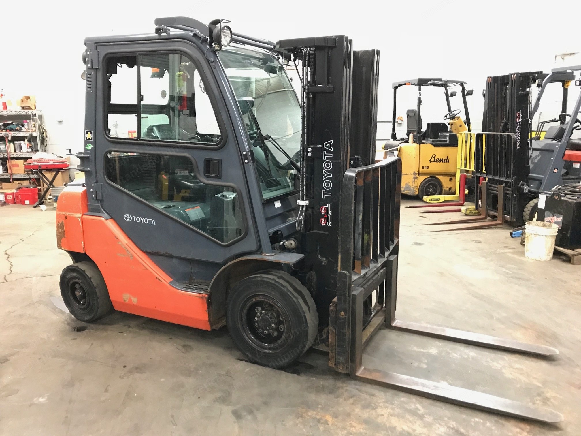 Toyota, 8FGU20, 2011, 4,000 lbs Capacity, Pneumatic Tires, Natural Gas/Gasoline, 3,338 Hours