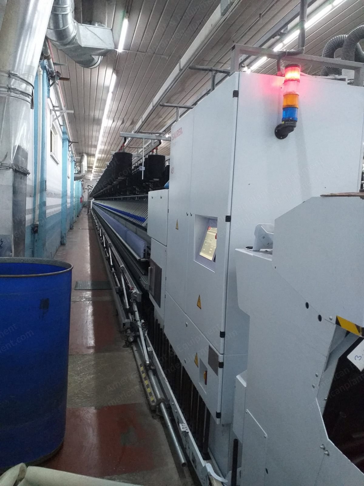 Zinser, RM451, 2016, Worsted Ring Spinning Machine, 1200 Spindles, 50mm Ring Diameter, 75mm Gauge