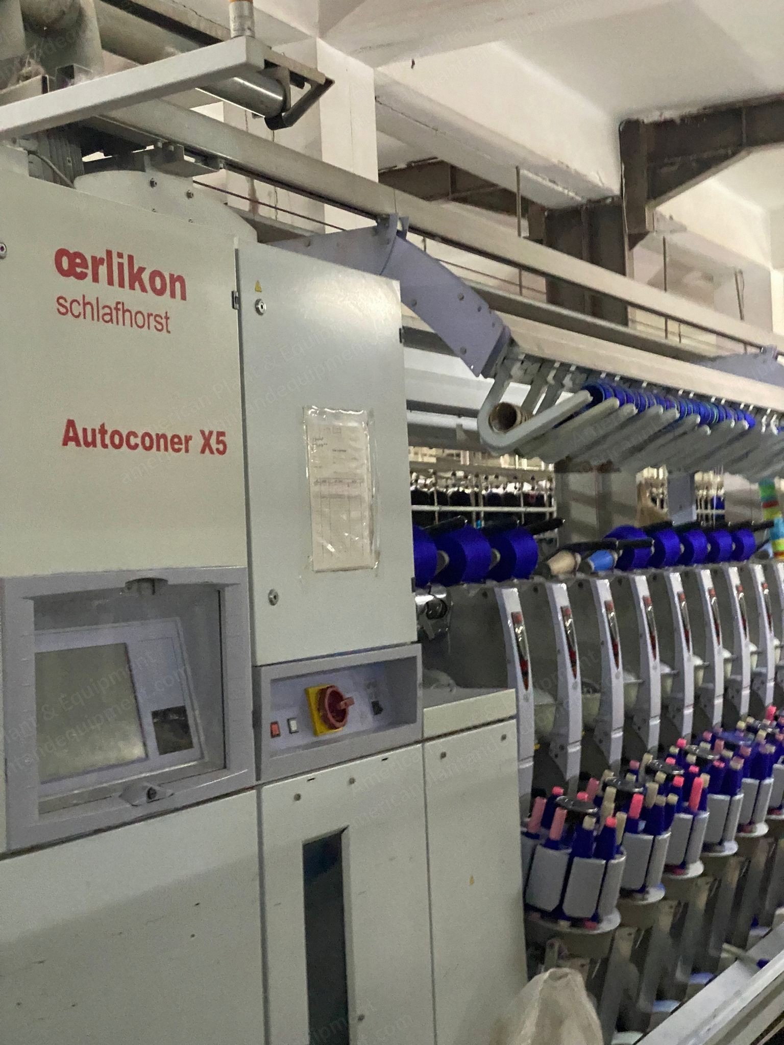 Oerlikon Schlafhorst, X5, 2011, 60 Heads, Loepfe Zenith Clearers, Waxing Device