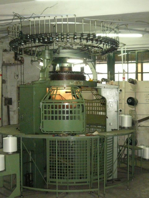 Kuan Yu, Interlock Circular Knitting Machine, 30" Diameter, 28 Gauge, 60 Feeders