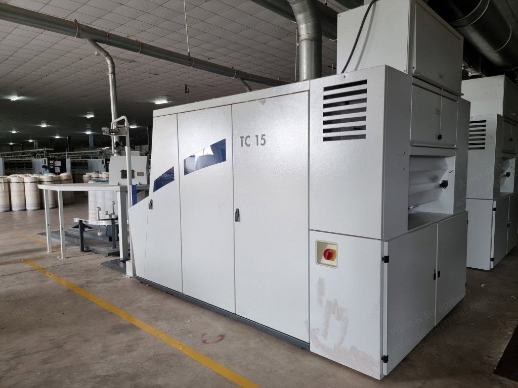 Trutzschler and Schlafhorst Complete Open End Spinning Unit, 2017, 6x TC15 Cards, 6x BD480 Open End Machines