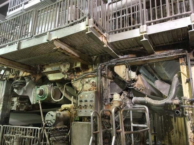Over, Twin Wire Tissue Machine, 2720mm Width, 67 TPD Capacity, 1400 m/min