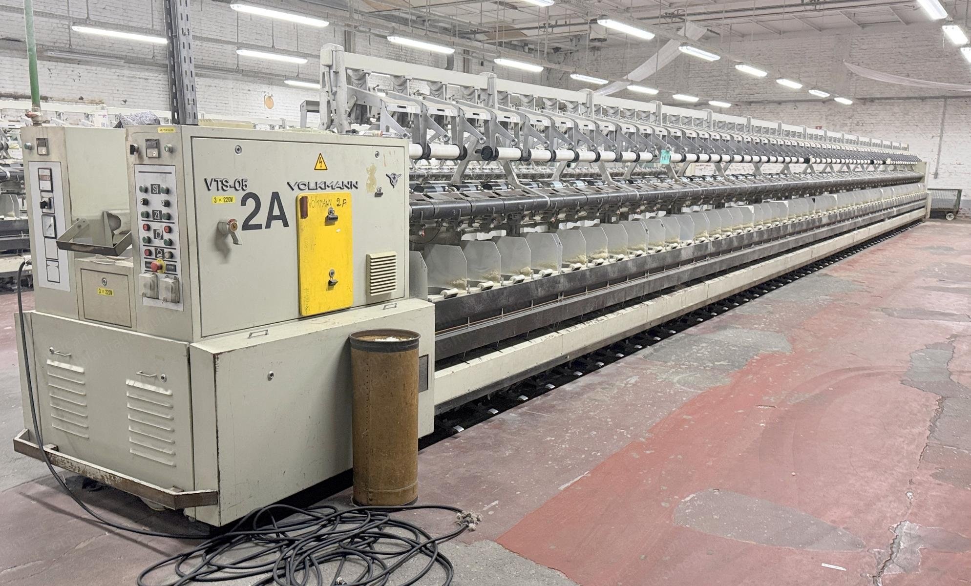 Volkmann, VTS-05, 1989/1990, Two-for-One Twister, 120 Spindles, 10" Feeding, 10" Delivery, 45kW