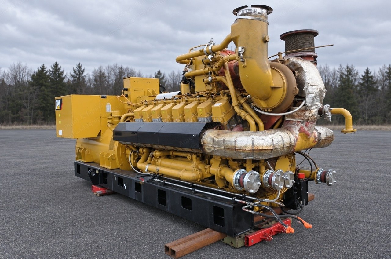 Caterpillar, G3516H, 2013, 2,000 kWe Natural Gas Generator Set, 50 Hz, Open Set, 29,000 Hours Since Overhaul
