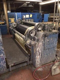 Jaustromaquinas, Rotary Print, 72" Width, 2 Colors, Gas Fired Dryer