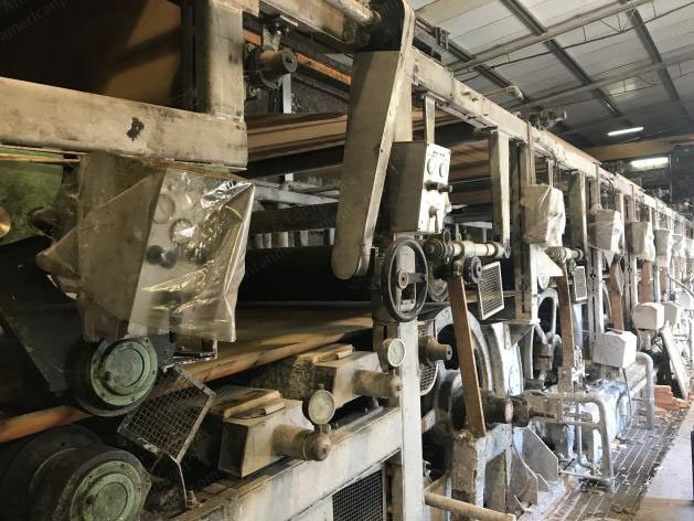 MC2, Duplex Board Machine, 1991, 2900mm Width, 75 TPD, 7 Forming Cylinders, 26 Dryer Cylinders
