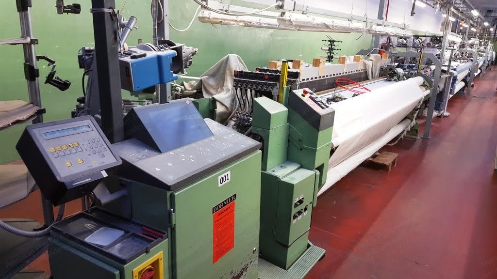 Dornier, LWV8/J, 1998, Airjet Looms, Width 3600mm, 8 Colors, Staubli Jacquard