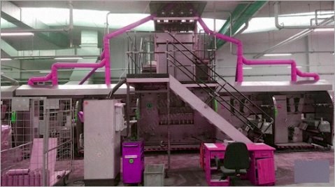 SML, HT 4 x 2/75, 2005, Filament Spinning Line, Polypropylene, 600-3000 Denier, 120 kg/hr