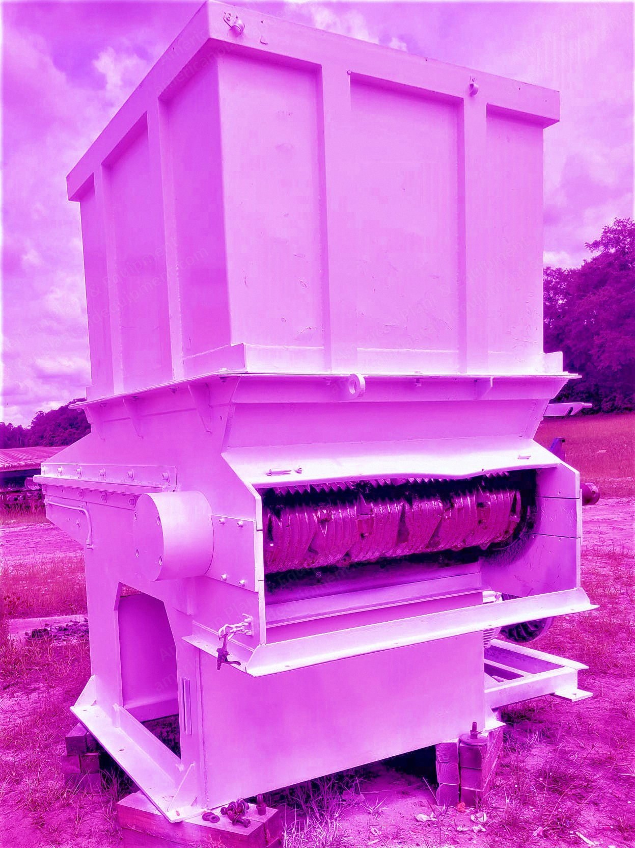 Vecoplan, RG52/100, Single Shaft Shredder, 100 HP, 15" Rotor, 60 Cutters