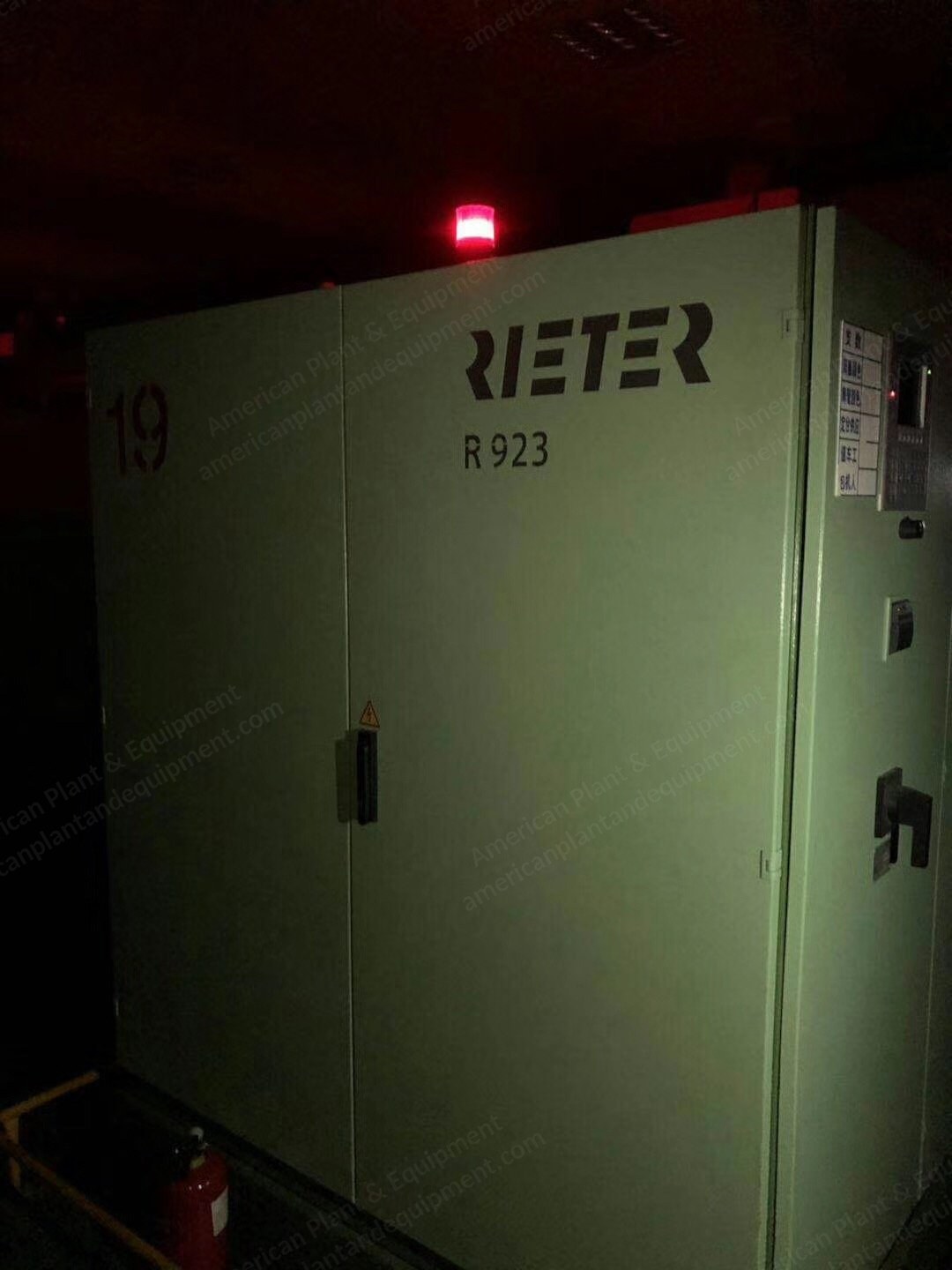 Rieter, Open End Spinning Plant, 2012-2013, 20x R923 Spinning Machines, 13x D45 Drawing Frames, 20x Cards
