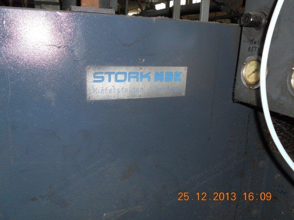 Stork, Pegasus, 1997, Rotary Screen Printing Machine, 3400mm Width, 4 Chamber Gas Dryer