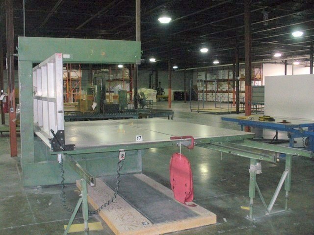 Vertical Foam Saw, 3480x3090mm Table, 1170mm Throat Height