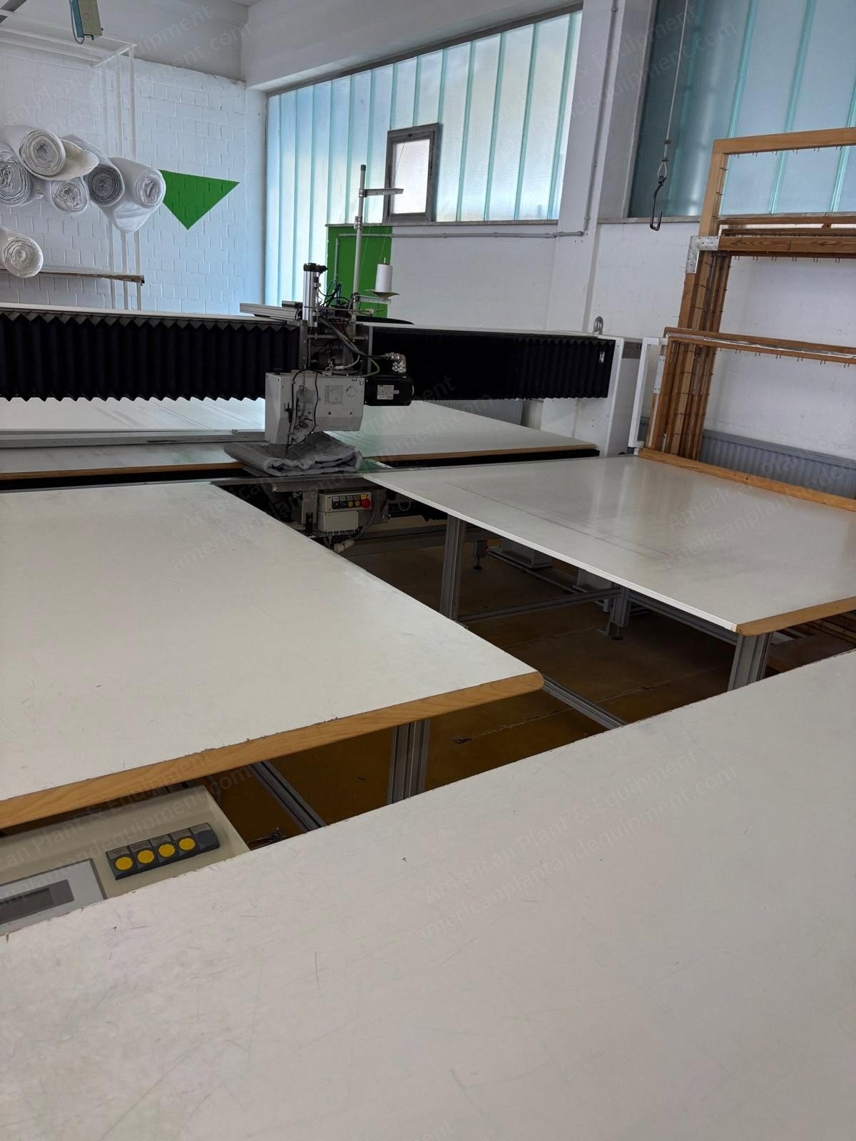 Hauser, SNA 3000S, 1997, Single-Head Frame Quilting Machine, 4300x3600mm Working Width, Durkopp Adler Head, Siemens Comtac 2000 Control