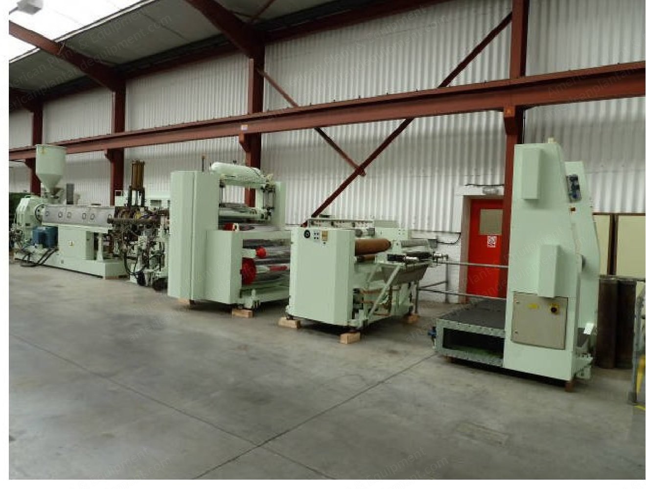 OMV Coextrusion Sheet Line, 1000mm Width, 120mm and 70mm Extruders, 1000x500mm Polishing Stack