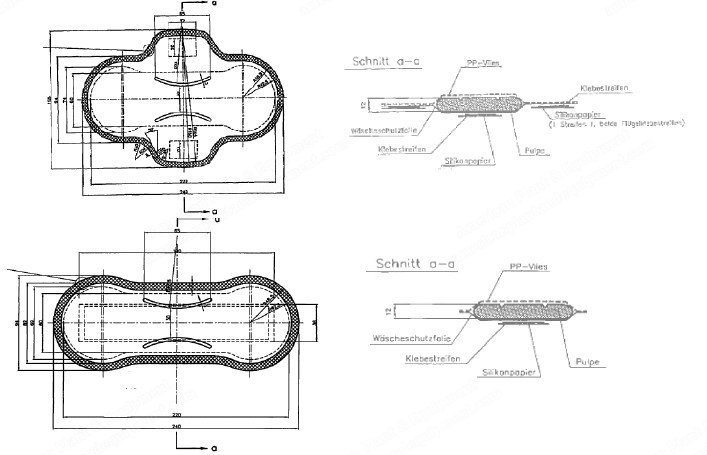 Fameccanica, CAA 9, 1988, Sanitary Napkin Machine and Pallmann Recycling Line, Max 475 pcs/min