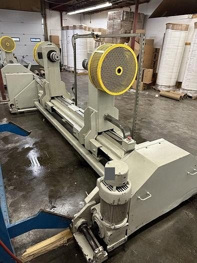 Webco, MD-60, Shaftless Floor Pick Up Unwind Stand, 60" Max Roll Diameter, Fife Edge Guiding, Montalvo Brakes