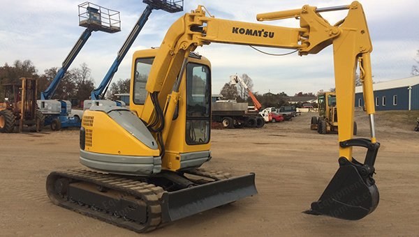 Komatsu, PC50UU-2, 1994, Offset Boom, Blade, Rubber Tracks