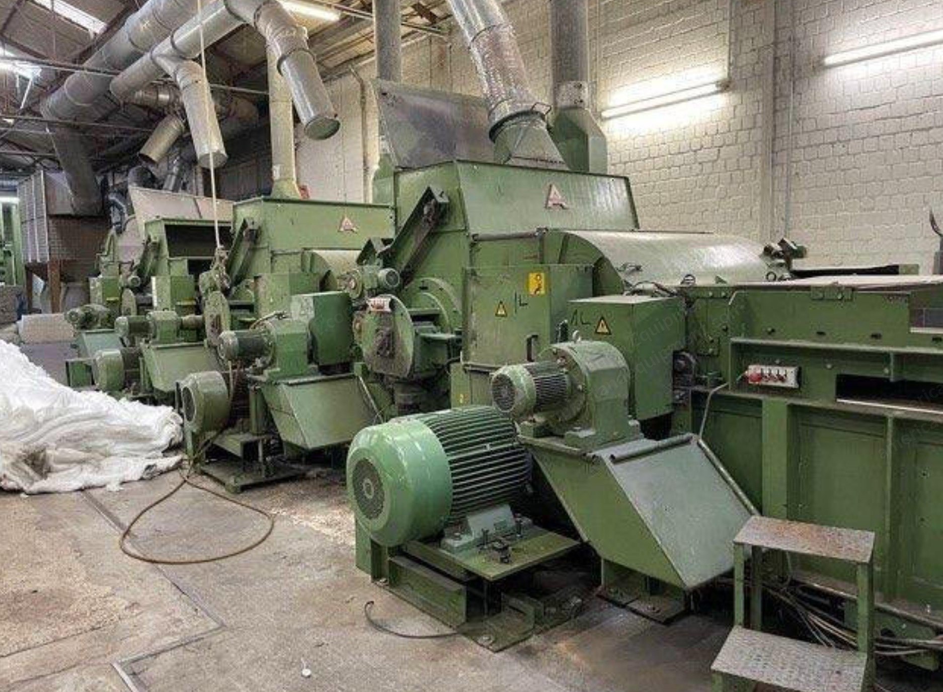 Autefa, 4-Drum Tearing Machine, 1987, 1500mm Working Width