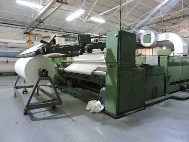 Babcock, 1996, Stenter for Woven Fabrics, Working Width 3400mm, Gas Heated, 9 Chambers, Combined Pin/Clip Chain