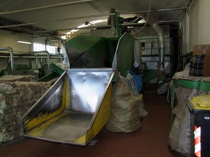 Saturnia, Puggelli, Italiana Rigenerazione Complete Rag Tearing Plant, 5 Groups, Width 850mm to 1500mm, 1000 kg/h