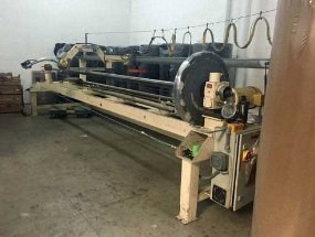 Collins Craft, Fabric Roll Slitter, 190" Overall, 3" Shaft, 24" Roll Capacity