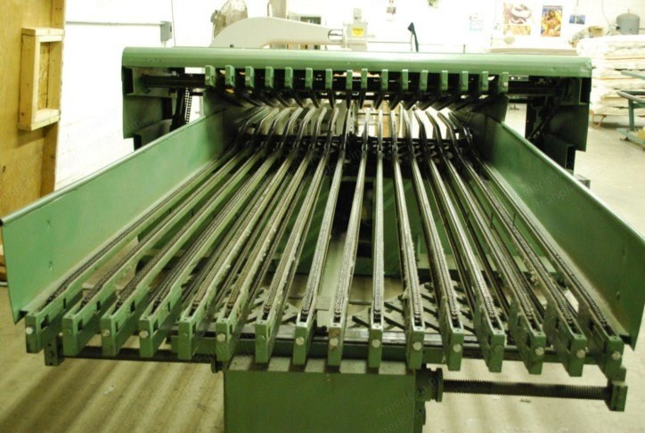 James Cash Futon Filling Machine, King Size, 16 Chain Driven Layout Trough, 28" to 81" Width