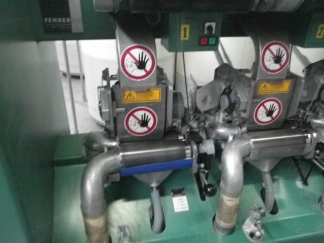 Fehrer, Dref II, 1998, 24 Spindles, 10 Inch Cylindrical Traverse, Open End Spinning Machine