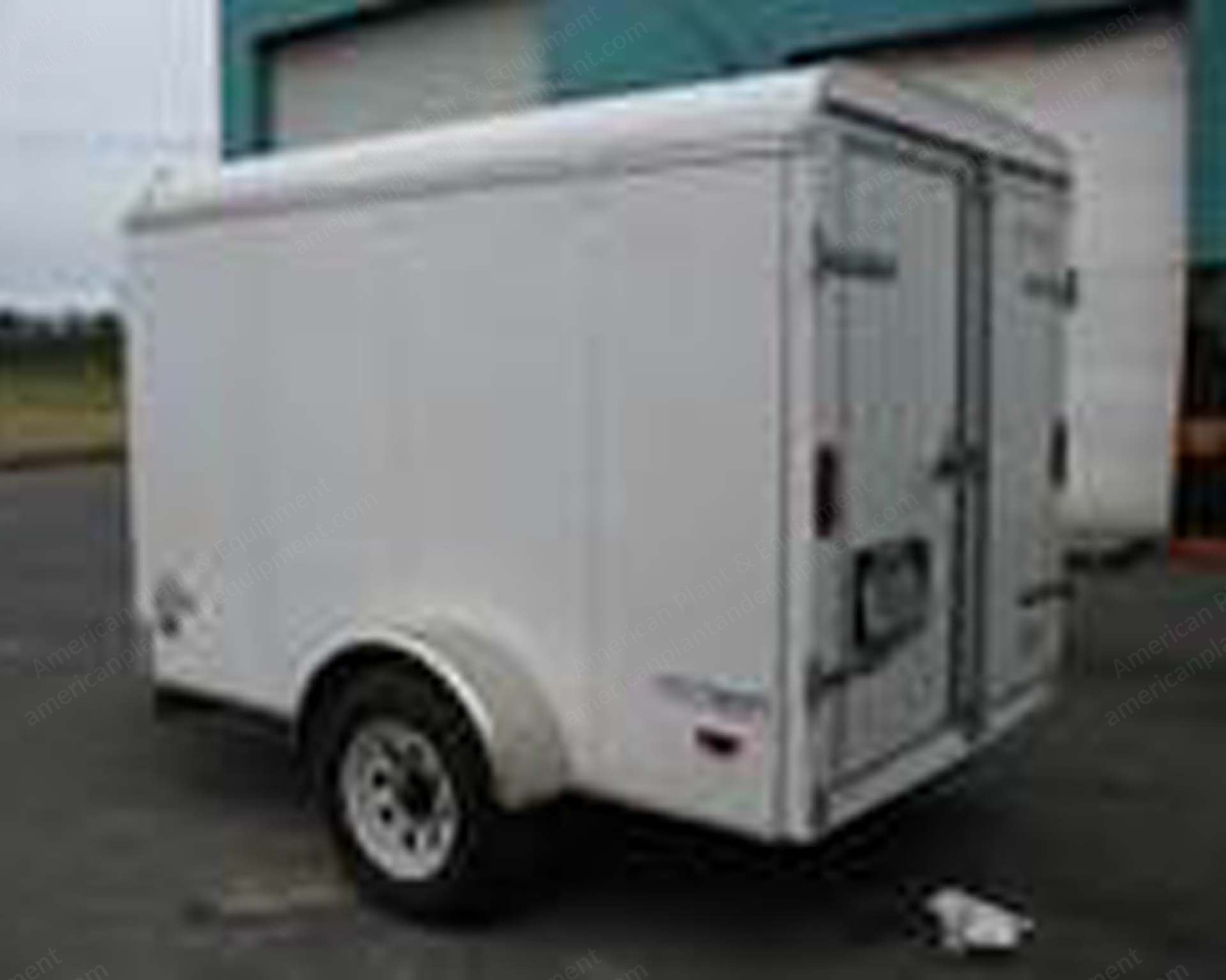 White, 100kW Generator Set, Single Axle Cube Trailer, Approx. 7000 Hours