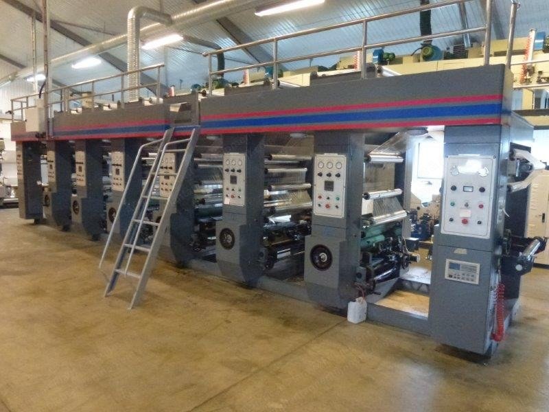 Gravure Six Colors Highspeed Laminating and Printing Machine, 2012, 800mm Width, 6 Colors, 120 m/min