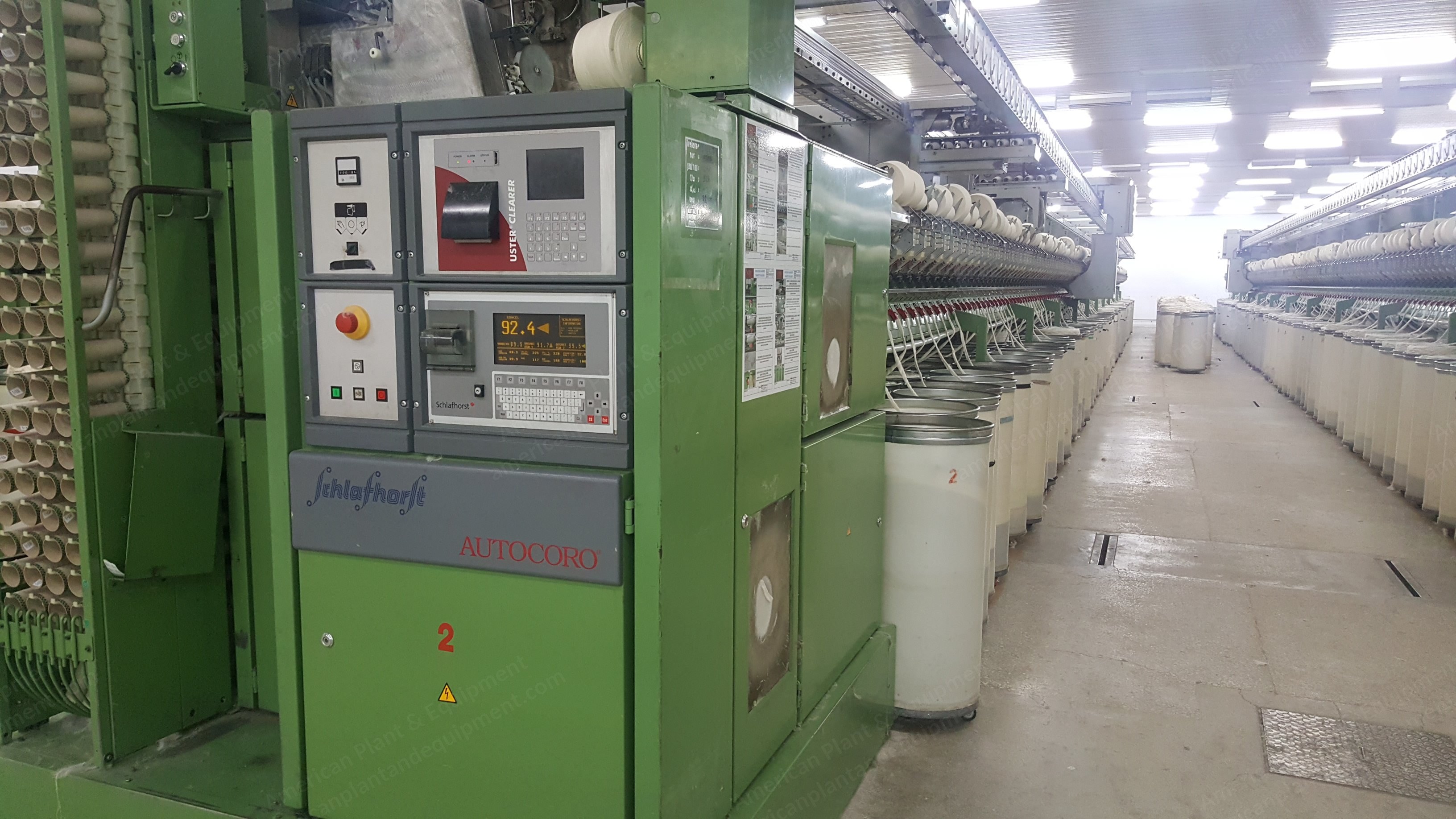 Schlafhorst, SE9, 1995, Open End Spinning Machine, 288 Spindles, Uster MKC15-12 Clearer