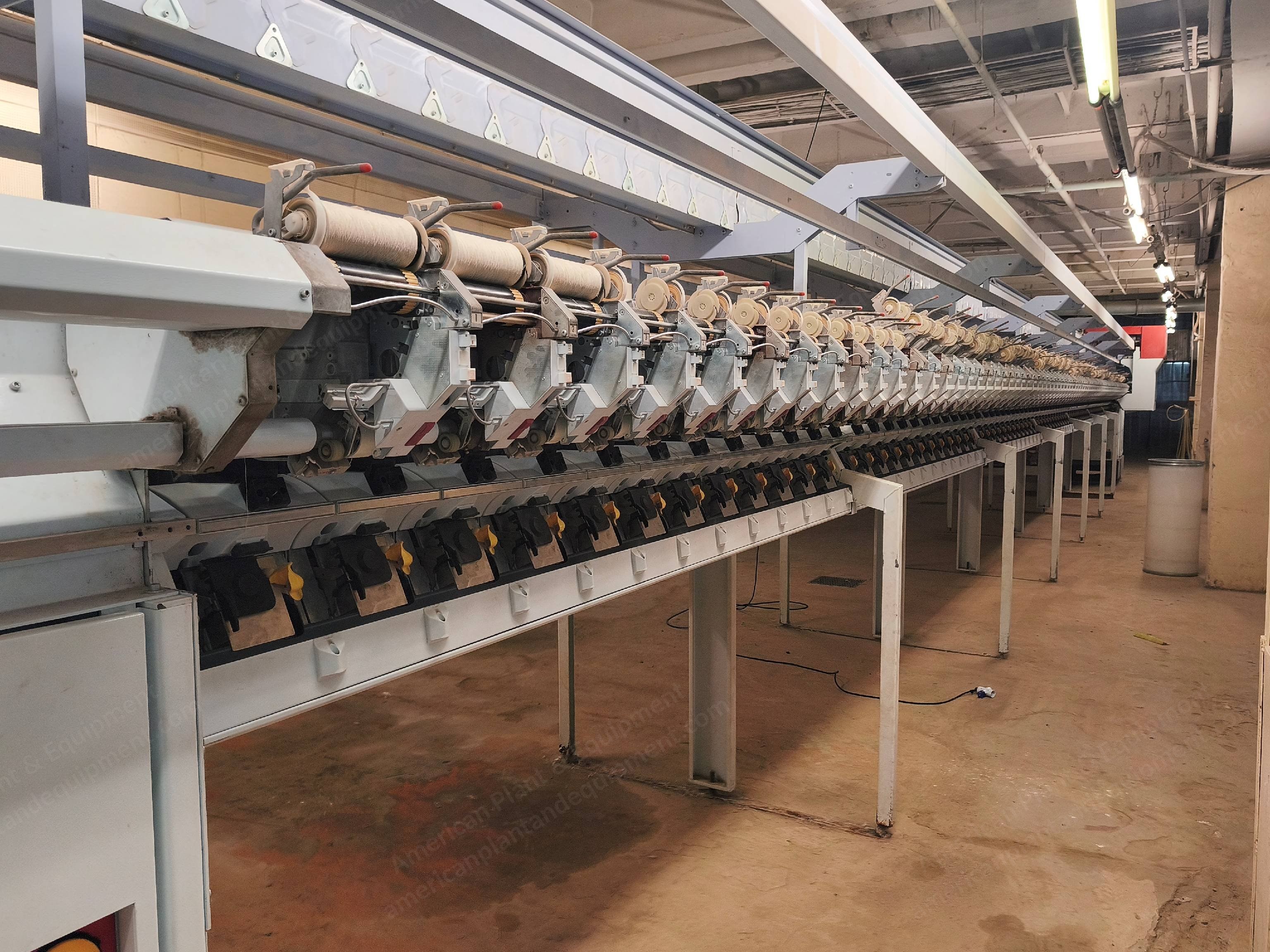 Schlafhorst, Autocoro 360, Open-End Rotor Spinning Plant, 2007, 2 Machines, Approx. 4 Tonnes of Yarn Per Day