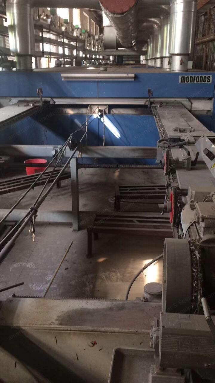 Monfongs, 2012, Working Width 2600mm, 10 Chambers, Oil Heated, Horizontal Pin Chain