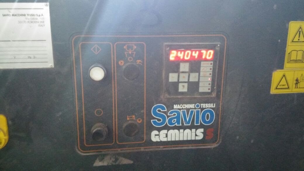 Savio, Geminis S, 2003, Twisting Machine, 264 Spindles, 8 Inch Input, 6 Inch Output