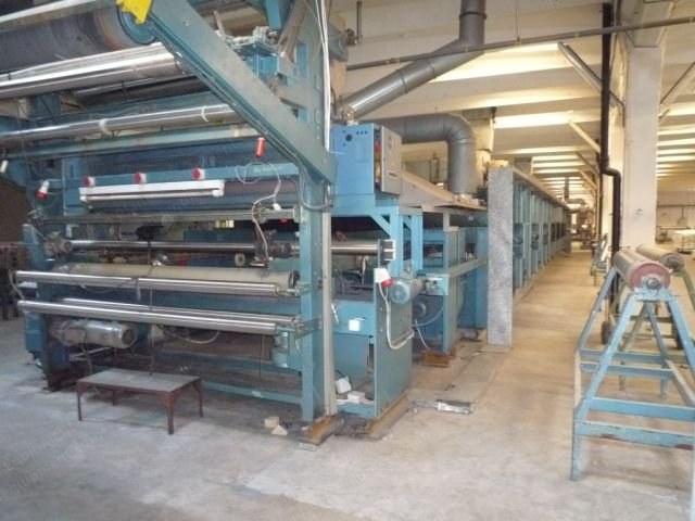 Monforts, Montex 8 M, 1997, 2400mm Working Width, 8 Chambers, Gas-Heated, Pin & Clip Chain