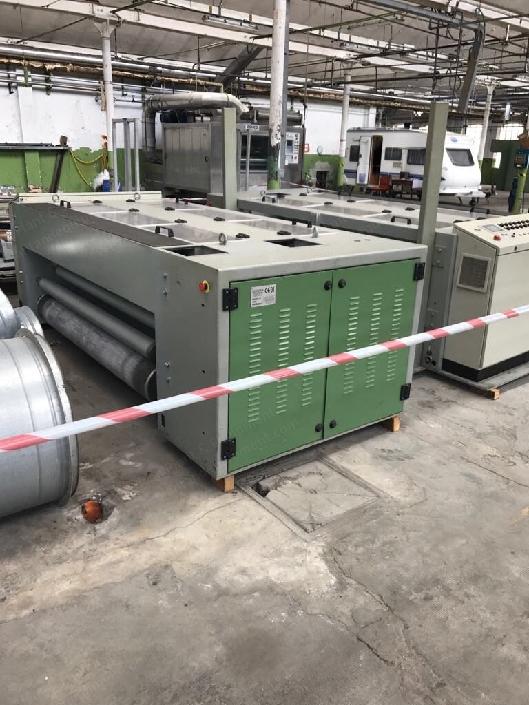 Nuova Stamperia Emiliana, Lisa Knit ZCZ K4, 2001, Carbon Brushing Machine, Width 2000mm, 4 Brushes