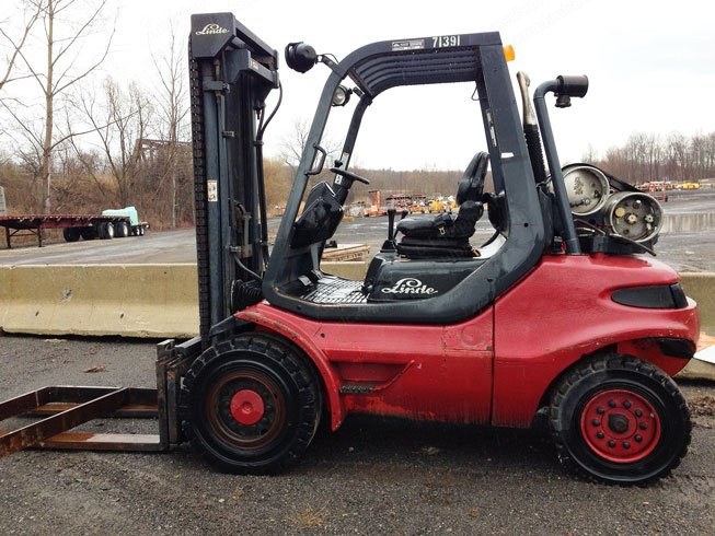 Linde, H45, 2000, 10000 lbs Capacity, LP Gas, Triple Mast, Hydrostatic Drive